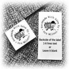 200PCS Custom Sew On Name Labels for Clothing Personalized Tags for Bags Dress