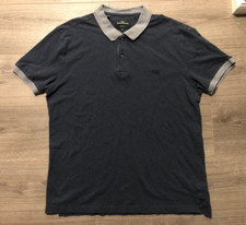 Rodd  Gunn Polo Shirt Men XL Extra Large Grayish Navy Blue Sports Fit Cotton