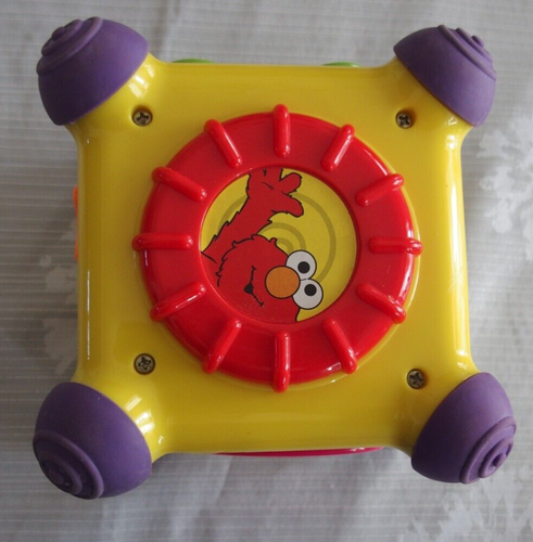 Mattel Sesame Street Musical Sound Activity Cube Box Elmo Cookie Bert Toy 2001 - Picture 4 of 7