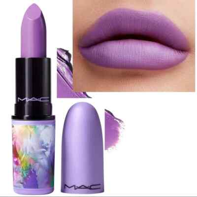 Mac Botanic Panic Forget Me Naughty Matte Lipstick 0.10 Full Size NIB Lip Color