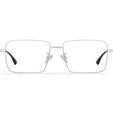 Wide Rectangular Glasses Frame for Big Face Head Men Extended Fit Large Eyeglass