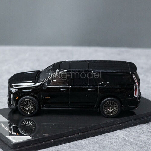 SHADOW PRO 1/64 Scale For Cadillac Escalade ESV Black Diecast Model Collection