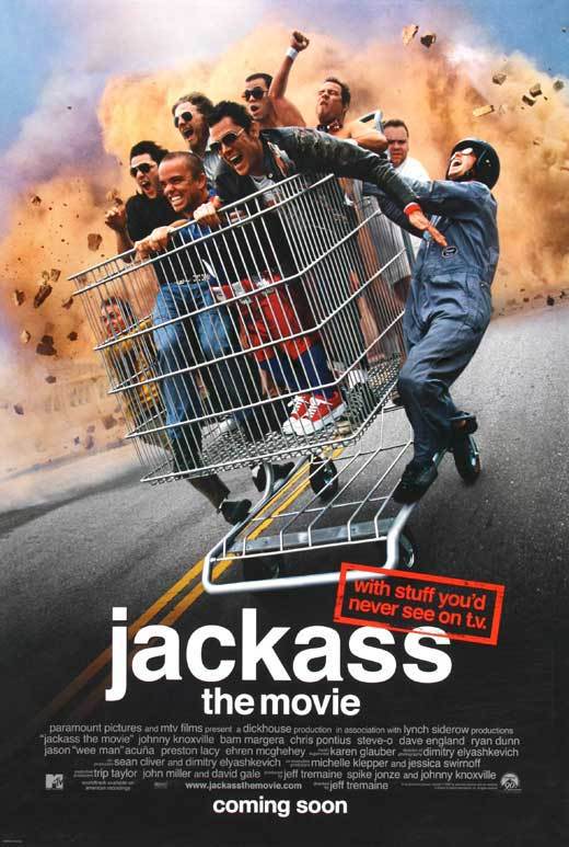 JACKASS: THE MOVIE Movie POSTER 27x40 C Johnny Knoxville Bam