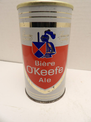 O'KEEFE ALE STRAIGHT STEEL PULL TAB EMPTY BEER CAN #42  LONG MANDATORY