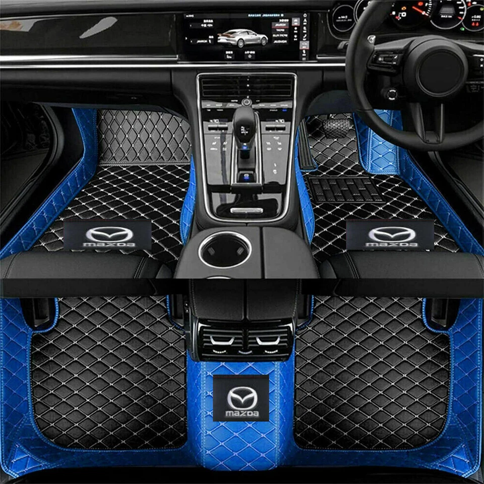 Fit For Mazda All Models Car Floor Mats Carpets Cargo Leather Foot Liners Luxury Foto 4 de 4