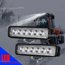 2PCS 6'' LED WORK LIGHTS for Caterpillar Construction Equipment Forklift Tractor