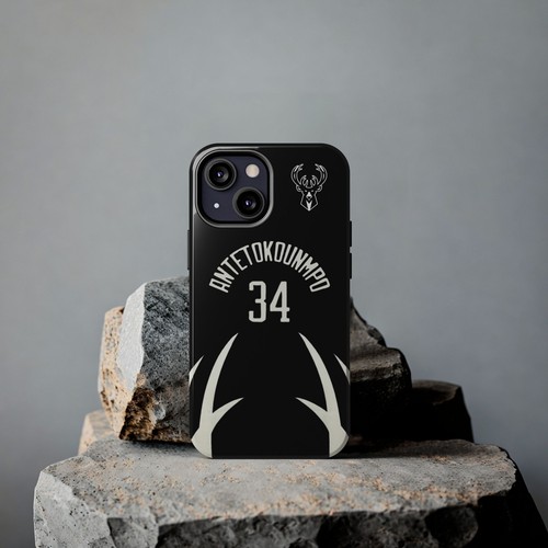 Giannis Antetokounmpo Milwaukee Bucks - Basketball iPhone und Samsung Hülle schwarz - Bild 23 von 43