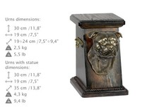Staffordshire Terrier, dog urn made of cold cast bronze, ArtDog, USA - kind3