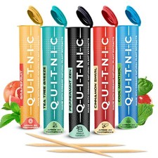 Quit-NIC Infused Flavored Toothpicks to Help Quit Smoking - Nicotine Free - N...