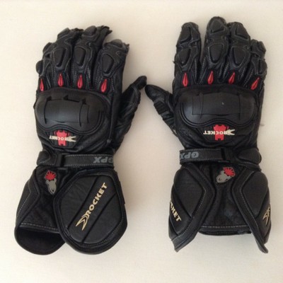 Joe Rocket GPX 2.0 Mens Leather Gloves Black/Black Size L ...