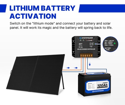 Atem Power 20A MPPT Solar Charge Controller Regulator Lithium Compatible 12V/24V - Picture 6 of 11