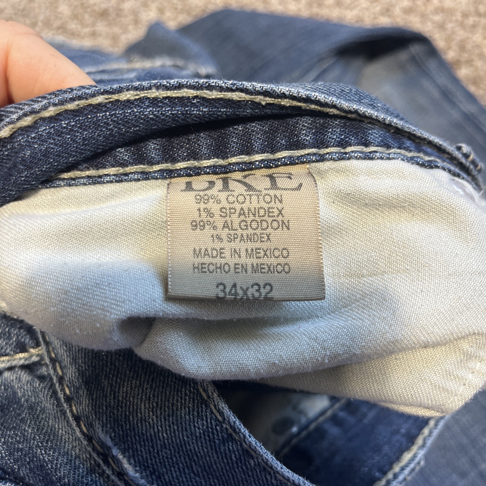 BKE Tyler Bootcut Jeans Mens Size 34 Inseam 33 Relaxed Fit Blue Denim - View 6