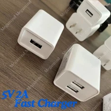 Bulk Lot 5V 2A USB Port Jack Wall Charger 5 Volt v 2 Amp AC to DC Power Adapter
