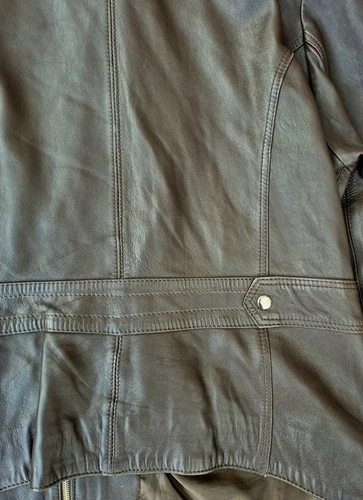​Womens Mens Unisex Genuine Brown Leather Vintage Jacket Jacket Size 56 image 9