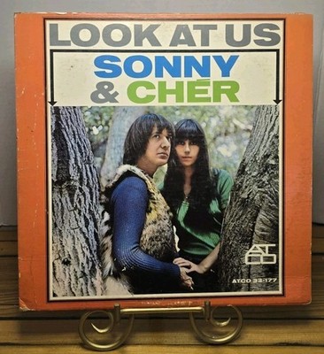 Sonny & Cher Look At Us Vinyl LP 1965 ATCO 33-177 Mono I Got You Babe Debut VTG
