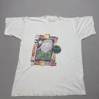 Vintage Wimbledon T-Shirt Mens Large White Single Stitch Tennis 90s Sports
