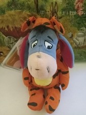 2000 Disney Store Collection Plush Toy Eeyore Dressed As Tigger 9  NWT