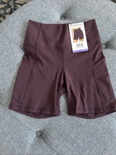 Women s Fabletics PureLuxe Oasis 6 High Waisted Shorts Dark Red XS NWT