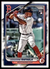 Ceddanne Rafaela 2024 Bowman #84 Red Sox MLB READ FREE SHIPPING AutographDen