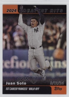 2025 Topps Series 1 2024 Greatest Hits Orange Foil 15/25 Juan Soto #GH-15 1s4s