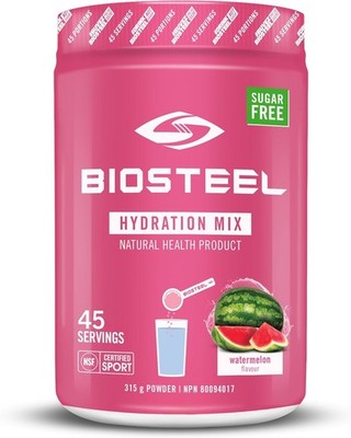Biosteel Hydration Mix Zero Sugar Watermelon Flavor Retain Fluids 315g NEW