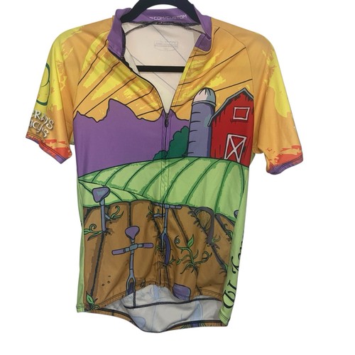 Sugoi Jersey Womens Medium Custom Cycling Teton Valley Biking Outdoor Activewear