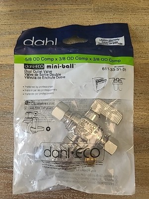 Dahl Mini-ball Dual Outlet Valve, 611-33-31-31