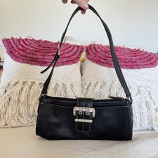 Mini Bolso Hobo City Negro De Colección Y2K Punk Años 2000 Bratz Baddie Linda Chica Edgy