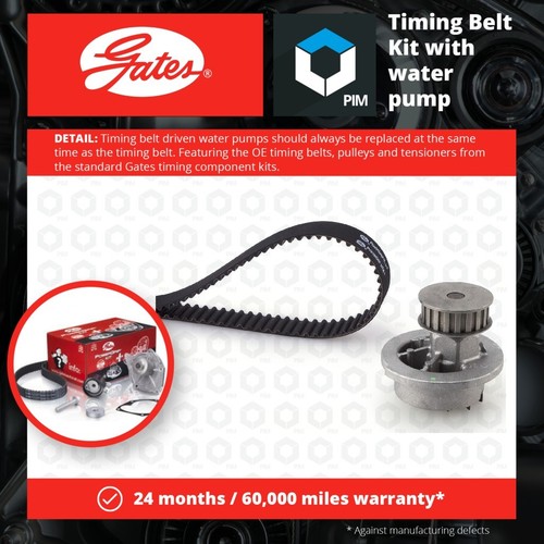 Timing Belt & Water Pump Kit fits VAUXHALL ASTRA Mk2 1.3 84 to 91 13S Set Gates