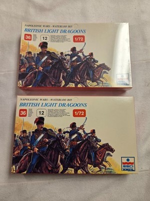 Esci 1/72 BRITISH LIGHT DRAGOONS Napoleonic Waterloo Figures Set Ertl
