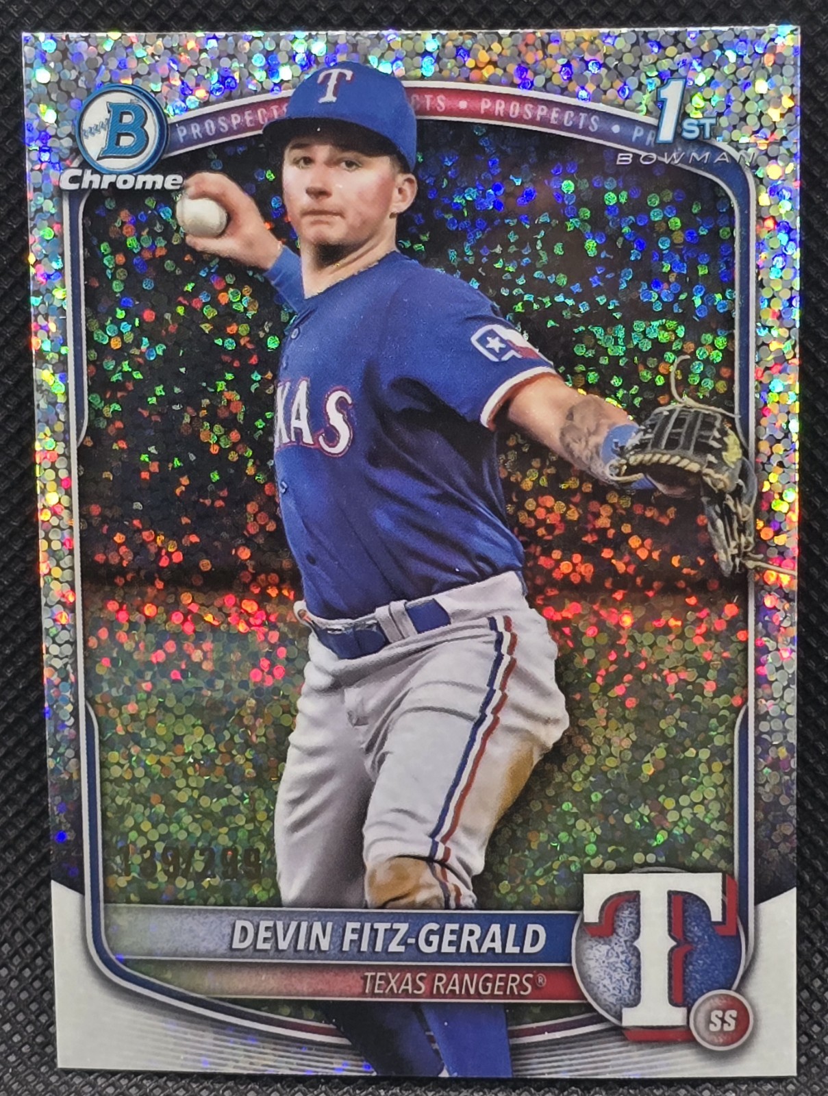 DEVIN FITZ-GERALD 2025 BOWMAN CHROME 1ST SPECKLE REFRACTOR /299
