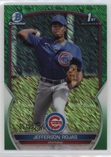 2023 Bowman Chrome Prospects Green Shimmer Refractor 35/99 Jefferson Rojas da2