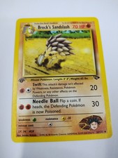 MINT Brock's Sandslash - 36/132 - Uncommon - 1st Edition Pokemon Gym Challenge on eBay