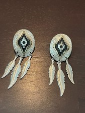 Montana Silversmiths Earrings Aztec Concho Fe...