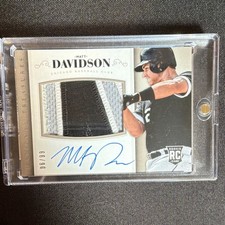 2014 Panini National Treasures Rookie Material Signatures Matt Davidson #167 /99