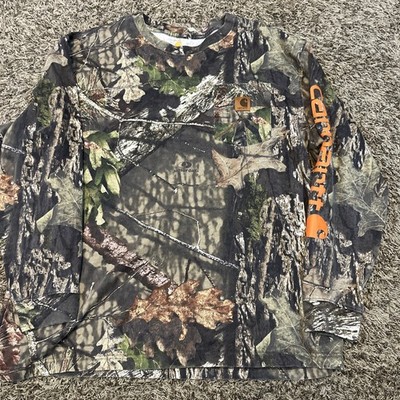 Carhartt Mens Mossy Oak Camo Long Sleeve Pocket T-Shirt X-Large 101776-340