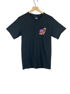 Men s A.LAB Short Sleeve Magic Mushrooms T-Shirt in Black Size Small