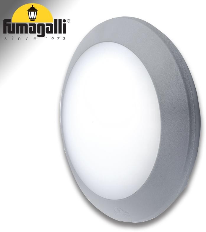 Fumagalli Berta Grigio Opale E27: Plafoniera Esterno IP66 Antiruggine