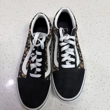 VANS Old Skool Floral Print Shoes - Women's Size 7.0