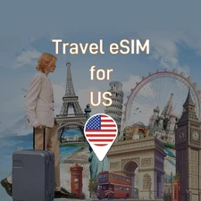 4G LTE Data eSIM 1GB 30Days – Supports Verizon, AT&T, T-Mobile Carriers