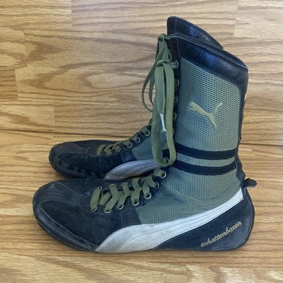 Vintage Puma Schattenboxen Leather Suede Mesh Boxing Boots Men's