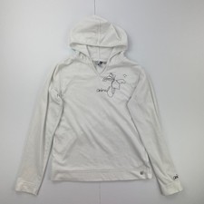 ANIMAL Fleece 14 White Womens Embroidered Logo Hooded