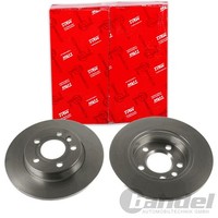 2X Trw Bremsscheiben 280Mm Voll Hinten Passend FÜR Vw California Sharan