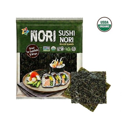 USDA Organic Roasted Seaweed for Sushi - 160 Full Sheets