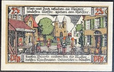 25 Pfennig Ballenstedt 1921 serial note emergency money voucher 15.12.a3.24