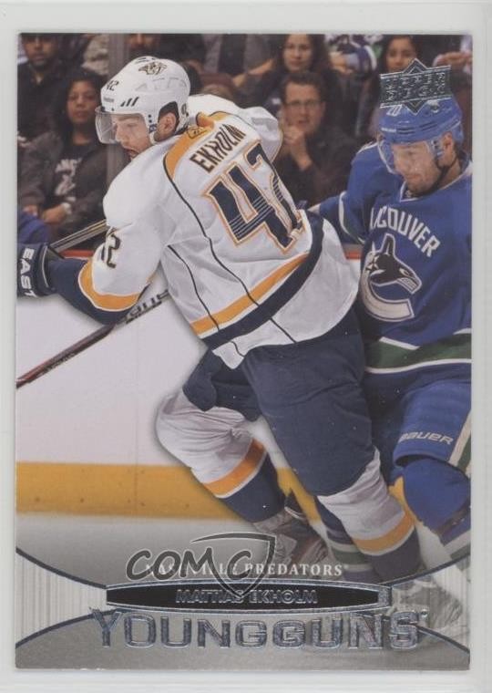 2011-12 Upper Deck Young Guns Mattias Ekholm #480 Rookie RC