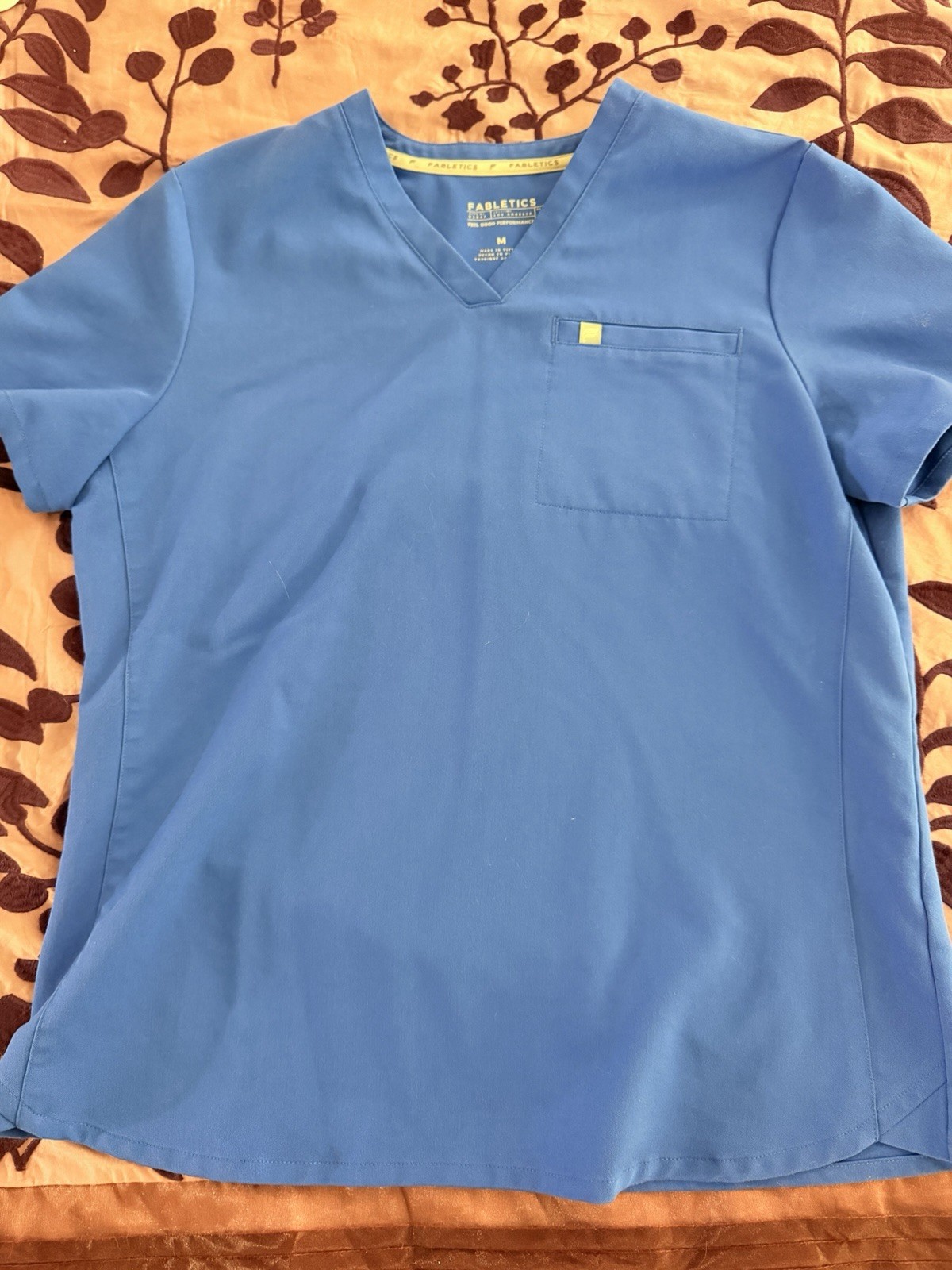 Fabletics Scrub Tops Solid Blue Pink Black Unisex… - image 1