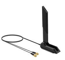 External WiFi 6 6E Tri-Band Antenna 6GHz 5.8GHz 2.4GHz Magnetic Base Antenna ...