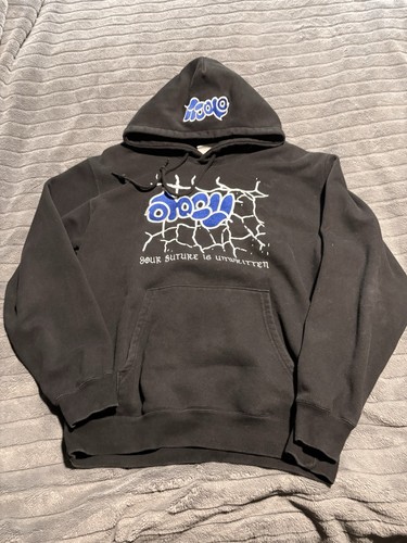OBEY Men's Black Pullover Hoodie Size M Fleece Graphic Print Pocket
