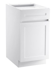 VEVOR Shaker Base Cabinet 18" x 24" x 34.5" Ready to Assemble with Drawer White